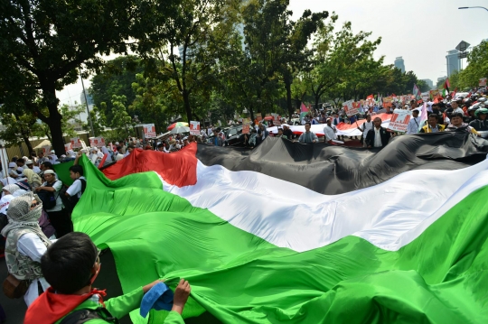 Massa KNRP geruduk Kedubes AS tuntut blokade Al-Aqsa dibuka