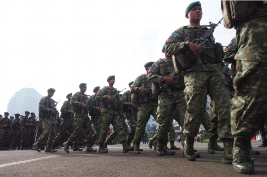 TNI, Polri dan Satpol PP apel kesiapan pelantikan Gubernur