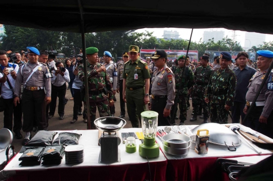 TNI, Polri dan Satpol PP apel kesiapan pelantikan Gubernur