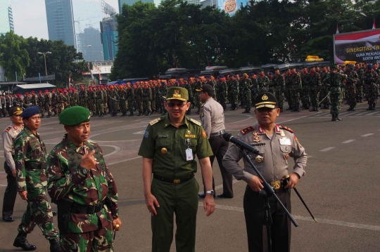 TNI, Polri dan Satpol PP apel kesiapan pelantikan Gubernur