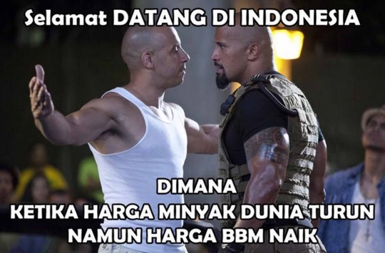 Meme-meme lucu dan nyelekit sindir kebijakan Jokowi naikkan BBM