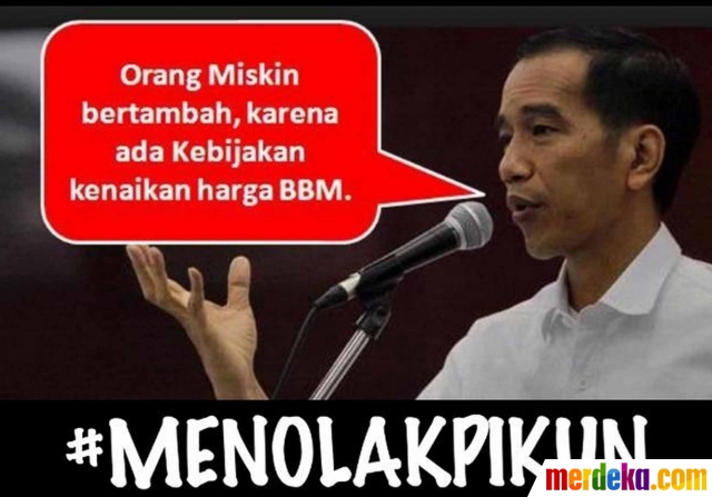 Foto Meme meme lucu dan nyelekit sindir kebijakan Jokowi 