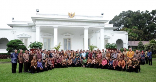 Jokowi terima peserta program pendidikan Lemhannas di Istana