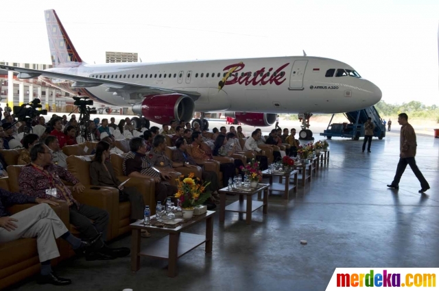 Foto Wajah baru armada Batik  Air  dengan Airbus A320 