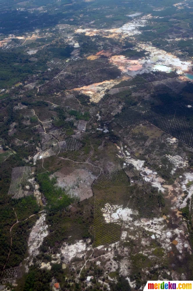 Foto : Parahnya kerusakan hutan Bangka Belitung akibat 