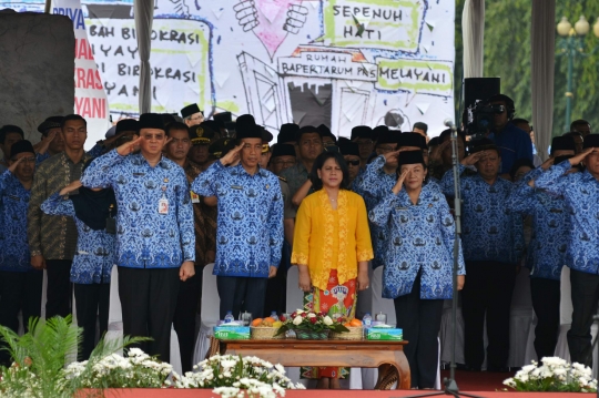 Jokowi pimpin upacara HUT Korpri ke-43 di Monas