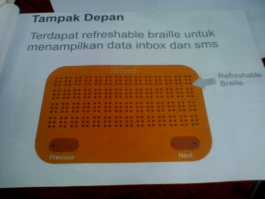 Mahasiswa UGM kembangkan iBlind, tablet untuk tunanetra