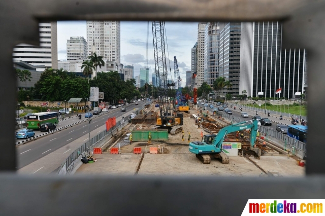 mrt ahok jakarta merdeka.com  proyek Foto : Senayan MRT perkembangan kawasan Melihat di