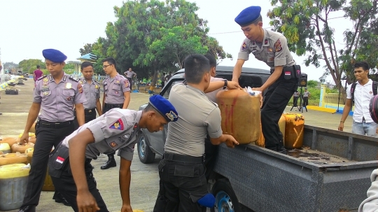Aksi polisi Aceh amankan 4,6 ton BBM subsidi dari penyelundupan