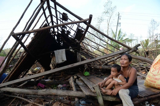 Meratapi kondisi warga Filipina pasca-terjangan Topan Hagupit