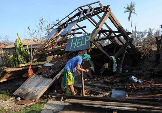 Meratapi kondisi warga Filipina pasca-terjangan Topan Hagupit