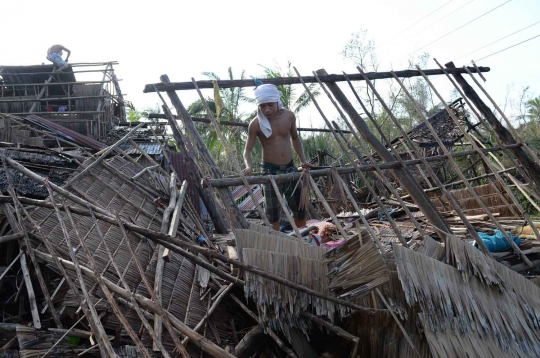 Meratapi kondisi warga Filipina pasca-terjangan Topan Hagupit