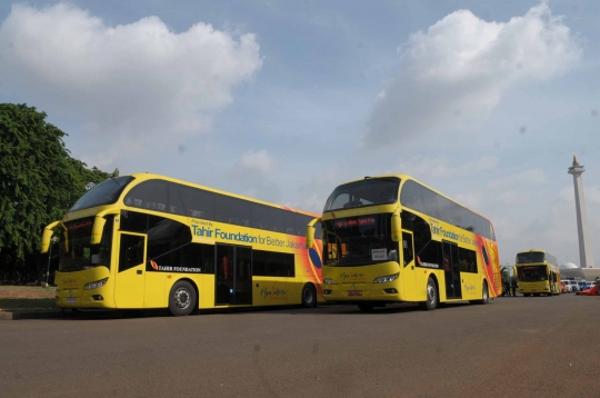 Ini bus tingkat Tahir Foundation yang siap layani warga Jakarta