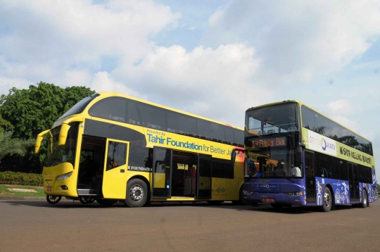 Ini bus tingkat Tahir Foundation yang siap layani warga Jakarta