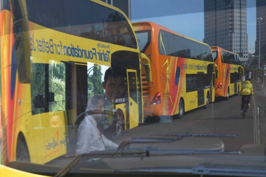 Ini bus tingkat Tahir Foundation yang siap layani warga Jakarta