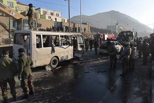 Bus militer Afghanistan dibom, 6 tentara tewas