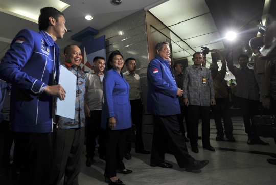 SBY hadiri rapat pleno Partai Demokrat bahas Kongres 2015