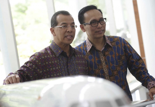 Wajah sumringah Arif Wibowo ditunjuk jadi Dirut Garuda Indonesia