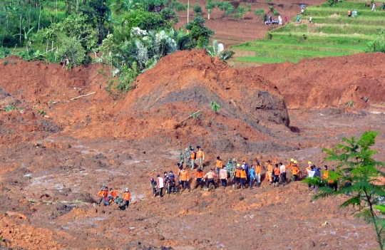 Kondisi terkini dan proses pencarian korban longsor Banjarnegara