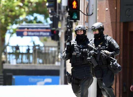 Aksi polisi Australia kepung lokasi penyanderaan di Sydney