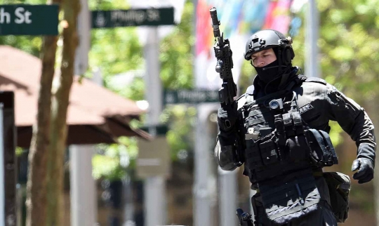 Aksi polisi Australia kepung lokasi penyanderaan di Sydney