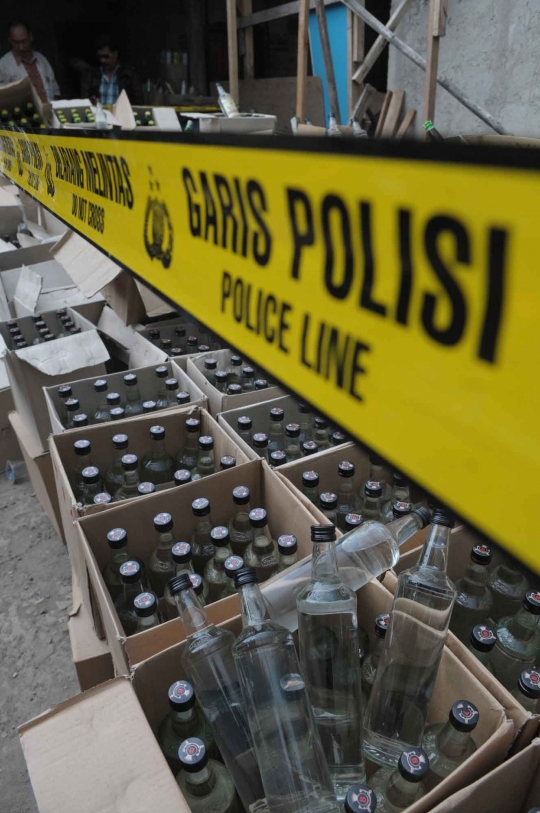 10 Ribu botol miras oplosan diamankan Polda Metro Jaya