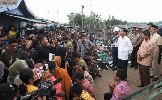 Antusias warga perbatasan sambut kunjungan Jokowi di Tarakan