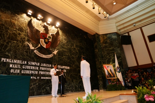Ahok lantik Djarot Saiful jadi wakil gubernur DKI