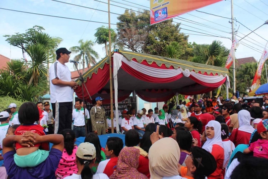 Bebas kendaraan, jalanan pusat Kota Kediri jadi arena olahraga