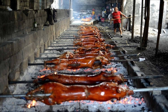 Lechon, makanan favorit warga Filipina di Hari Natal