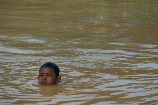 Pandangan udara banjir Malaysia, Kota Bharu jadi lautan