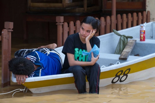 Pandangan udara banjir Malaysia, Kota Bharu jadi lautan