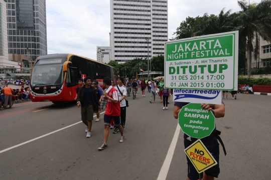 Malam tahun baru, Jalan Sudirman-Thamrin ditutup