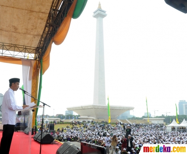 Foto : Peringatan Maulid Nabi, Jokowi ceramah di depan 