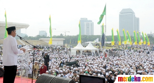 Foto : Peringatan Maulid Nabi, Jokowi ceramah di depan 