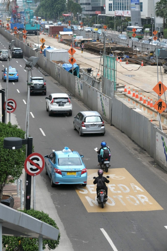 Sepeda motor masih nekat terobos Jalan Thamrin