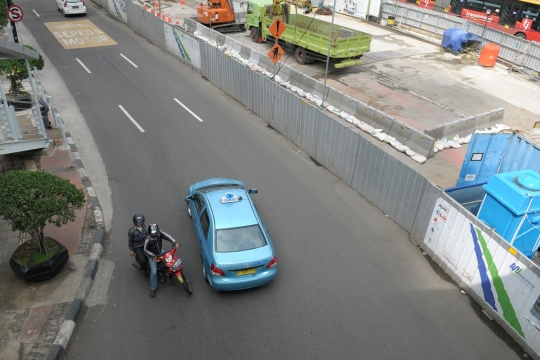 Sepeda motor masih nekat terobos Jalan Thamrin