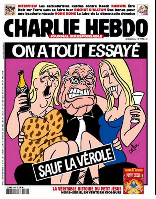 Ini karikatur sindir ekstremis Islam karya Tabloid Charlie Hebdo