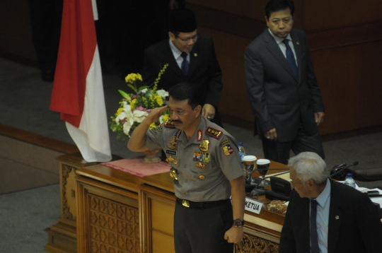 Momen saat DPR setujui Komjen Budi Gunawan jadi Kapolri