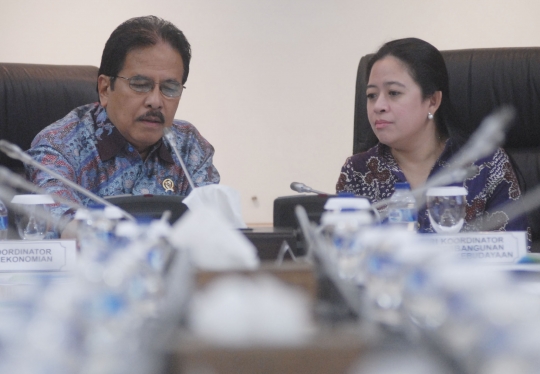 Menteri Puan dan Sofyan Djalil gelar rapat koordinasi bahas BPJS