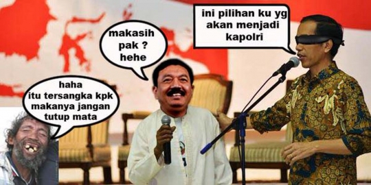 Meme lucu & nyelekit sindir pencalonan Komjen Budi sebagai Kapolri