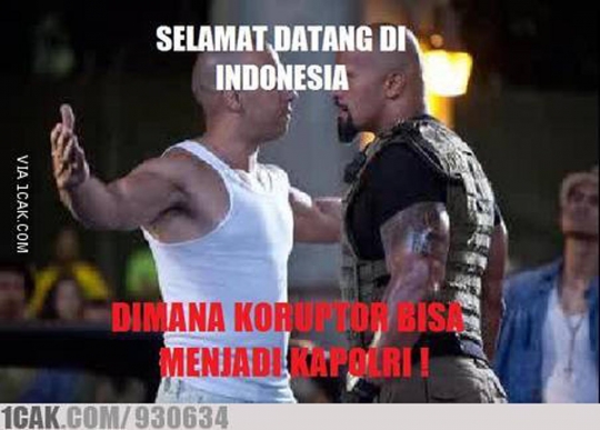 Meme lucu & nyelekit sindir pencalonan Komjen Budi sebagai Kapolri