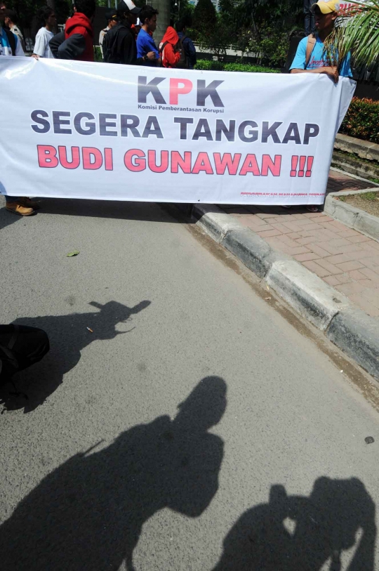 Aksi mahasiswa desak KPK tangkap Komjen Budi Gunawan
