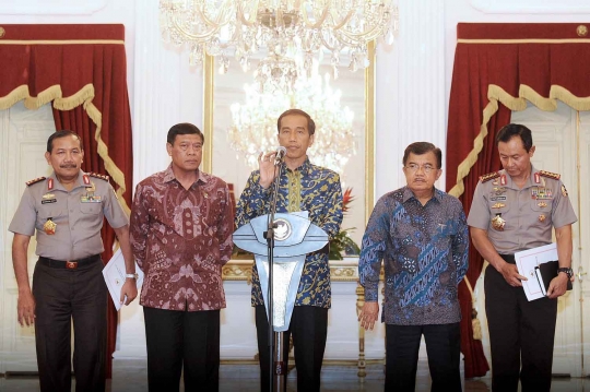 Jokowi tunjuk Komjen Badrodin Haiti sebagai Plt Kapolri