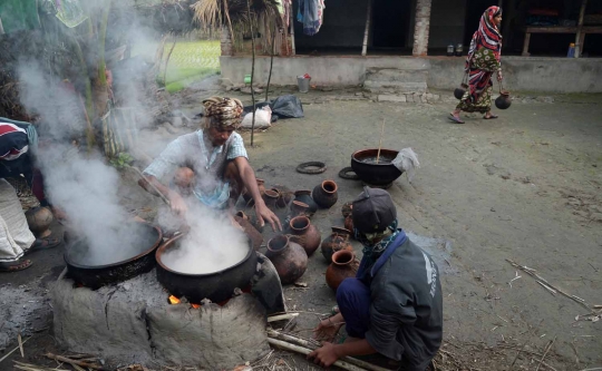 Menengok pembuatan Jaggery, minuman alkohol dari kurma khas India