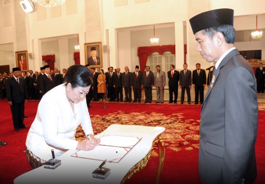 Jokowi lantik sembilan Wantimpres di Istana Negara