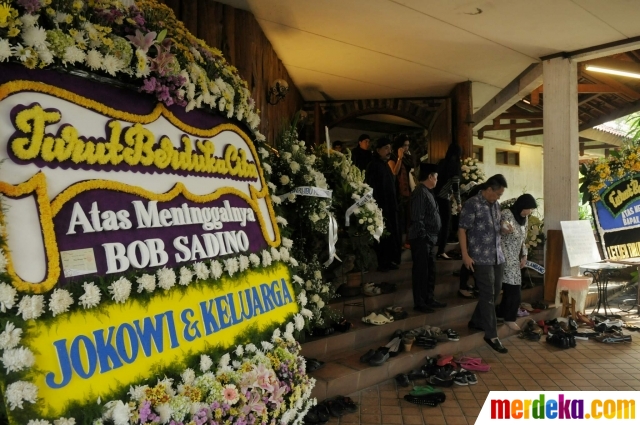 Foto Jokowi dan Prabowo ikut berduka atas meninggalnya Bob Sadino