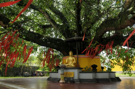 Menjelajahi pagoda tertinggi di Indonesia