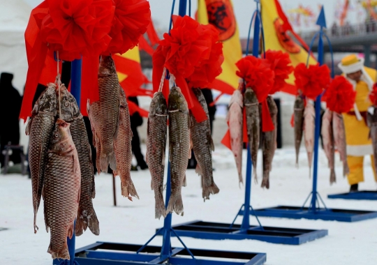 Wanita cantik Dinasti Liao ramaikan festival memancing di China