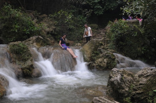 Eksotisme air terjun Sri Gethuk di Gunung Kidul